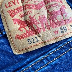 Men’s Levi’s 511 Dark blue denim jeans 29W by 32L